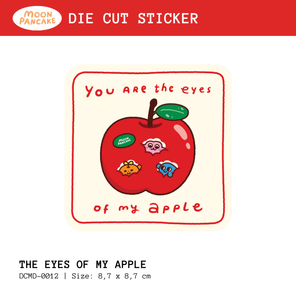

Moon Pancake Die Cut Sticker (Stiker Koper) - The Eyes of My Apple
