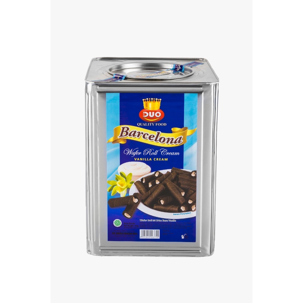 

Sehati Snack - Barcelona Box Wafer Roll/Wafer Stick Vanila Cemilan Enak Renyah | 250gr, 500gr Ecer