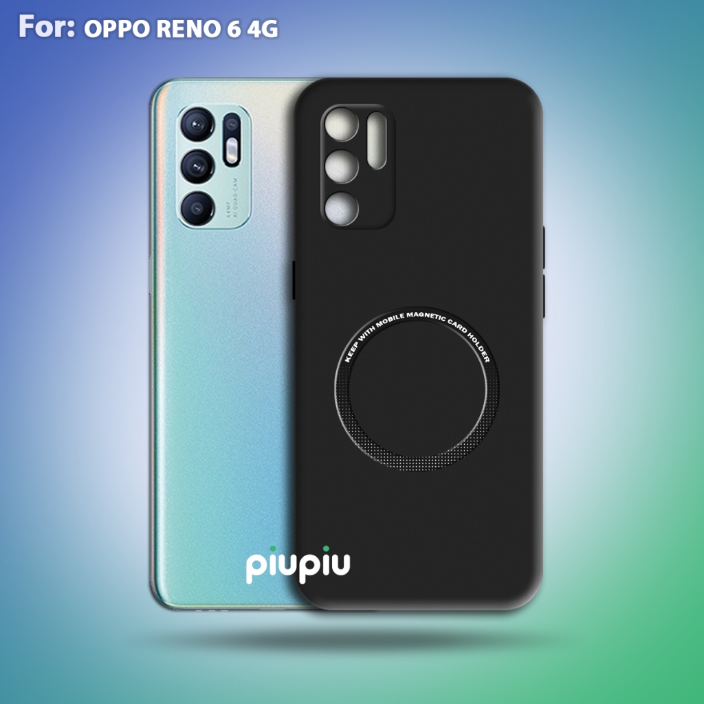 Case Oppo Reno 6 4g Softcase With Ring Magnetic Premium Casing