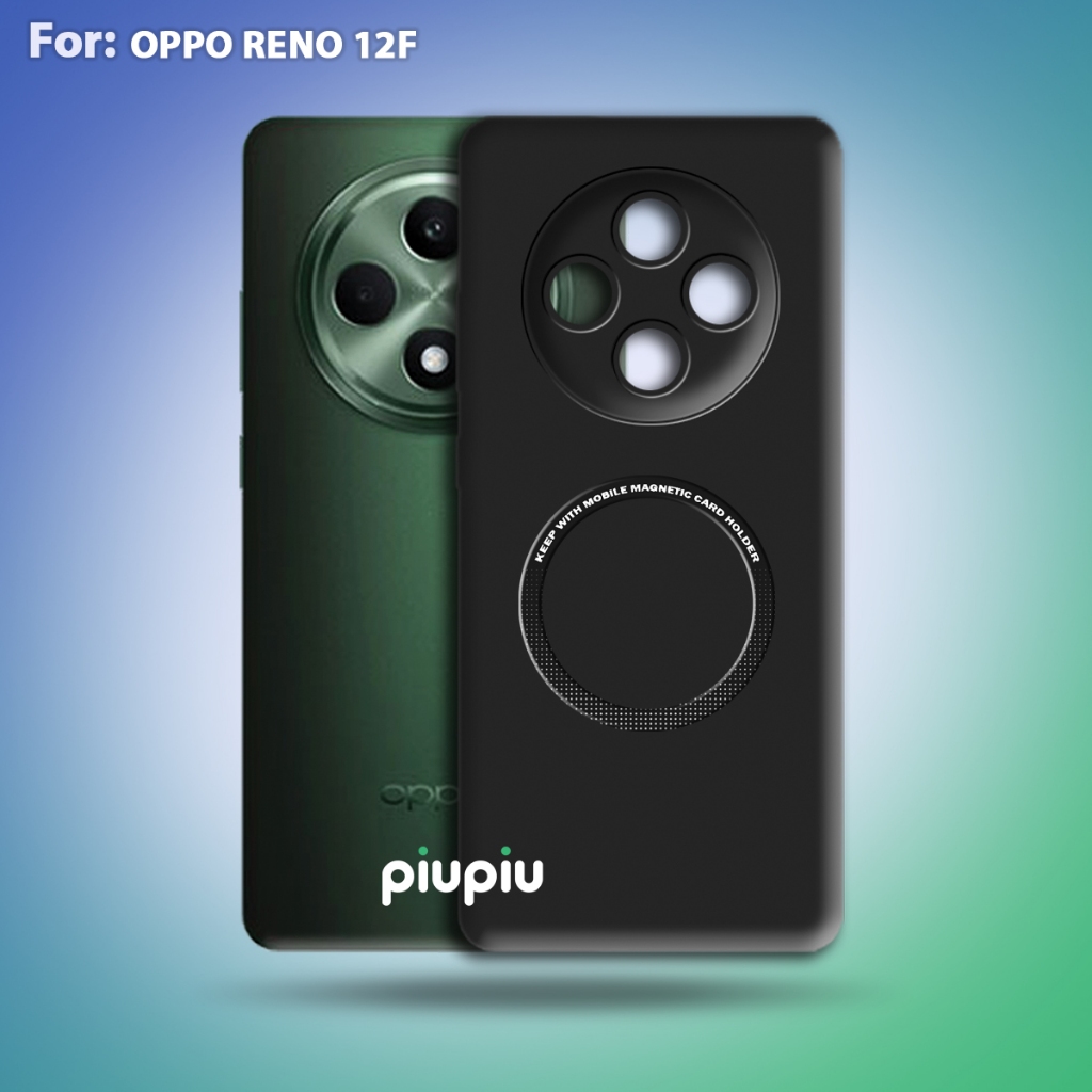 Case Oppo 12F Softcase With Ring Magnetic Premium Casing