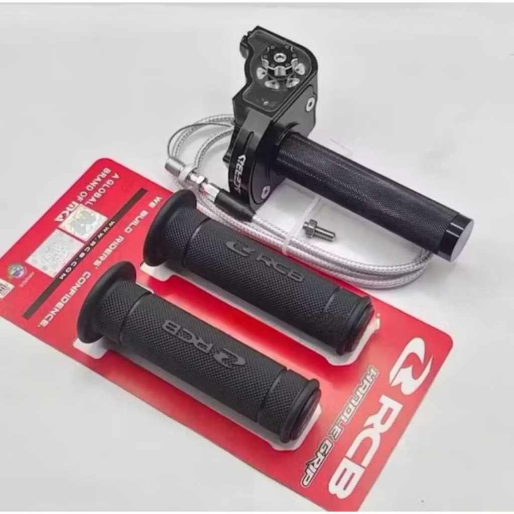 Gas Spontan Roller Acerbis Gas Spontan Full Cnc 1 Kabel / Gas Spontan Acerbis  Plus Handgrip RCB HG5