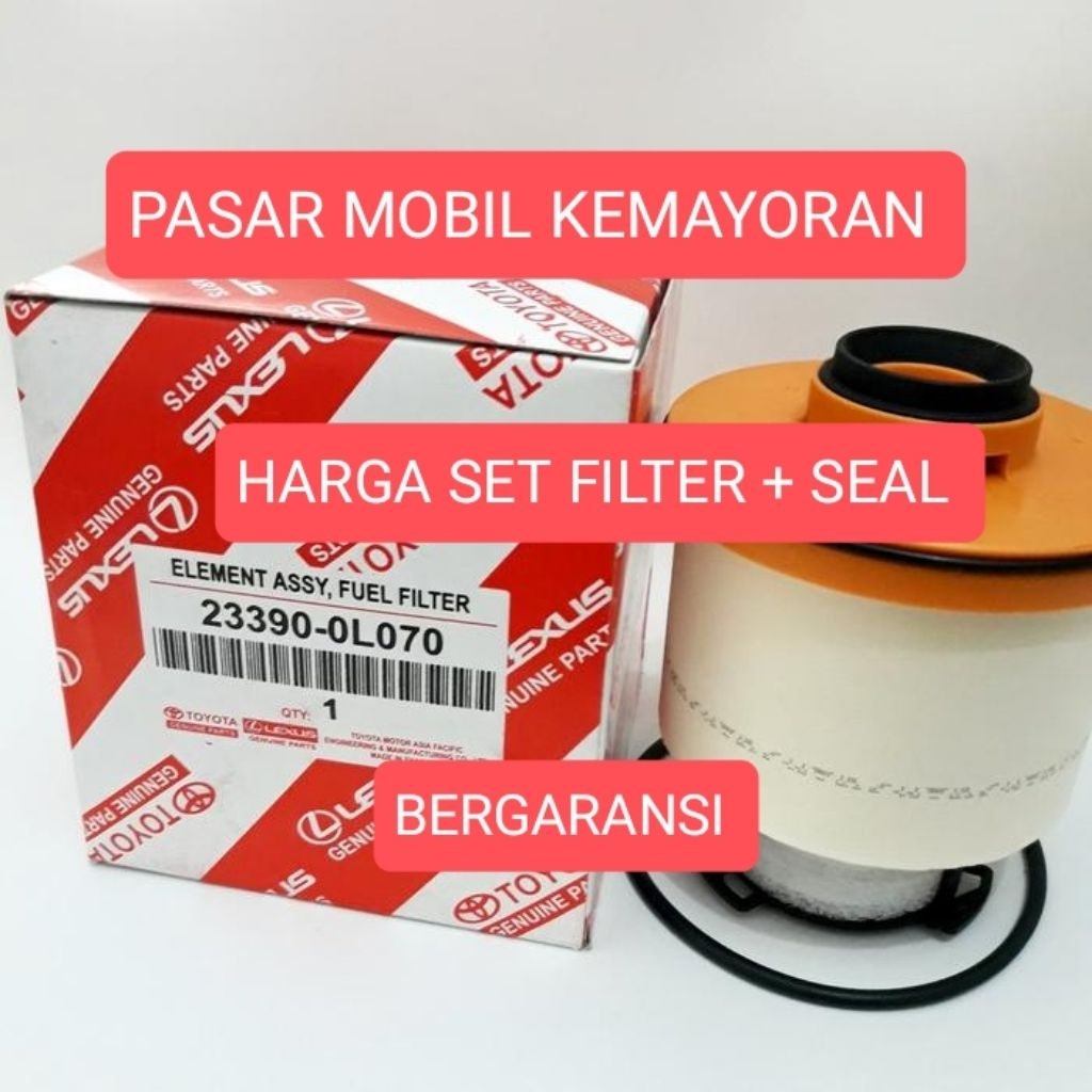 filter solar UP atas fuel filter engine Toyota Fortuner Vrz gr 2.8cc 2022 - 2025