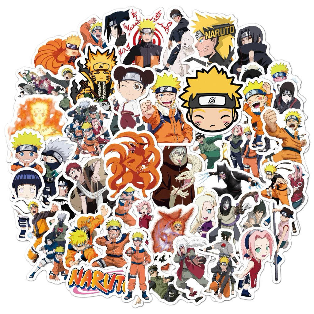

51 PCS STICKER ANIME | Naruto Shippuden | LIMITED STOCK | Kode TT-033