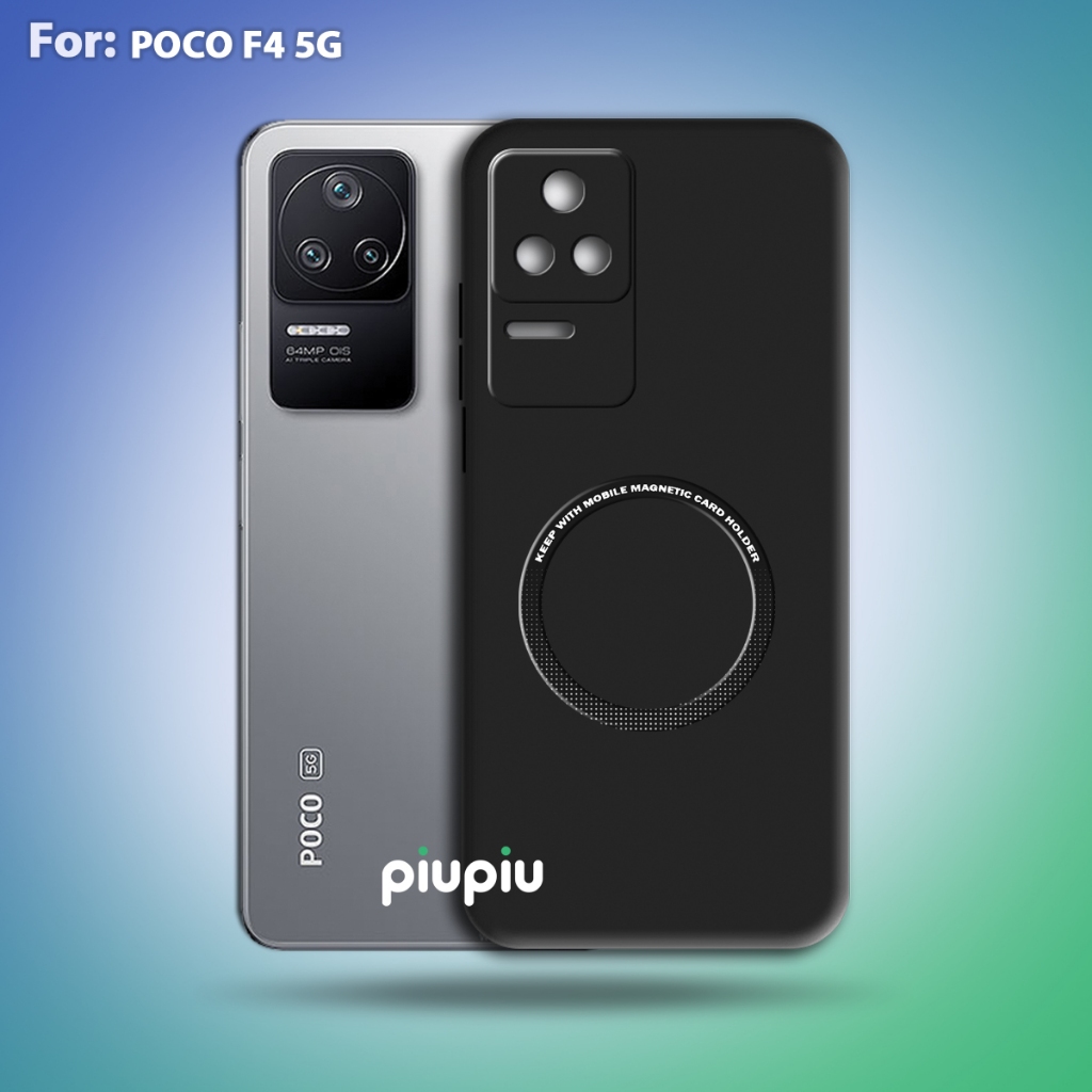 Case Poco F4 5G Softcase With Ring Magnetic Premium Casing