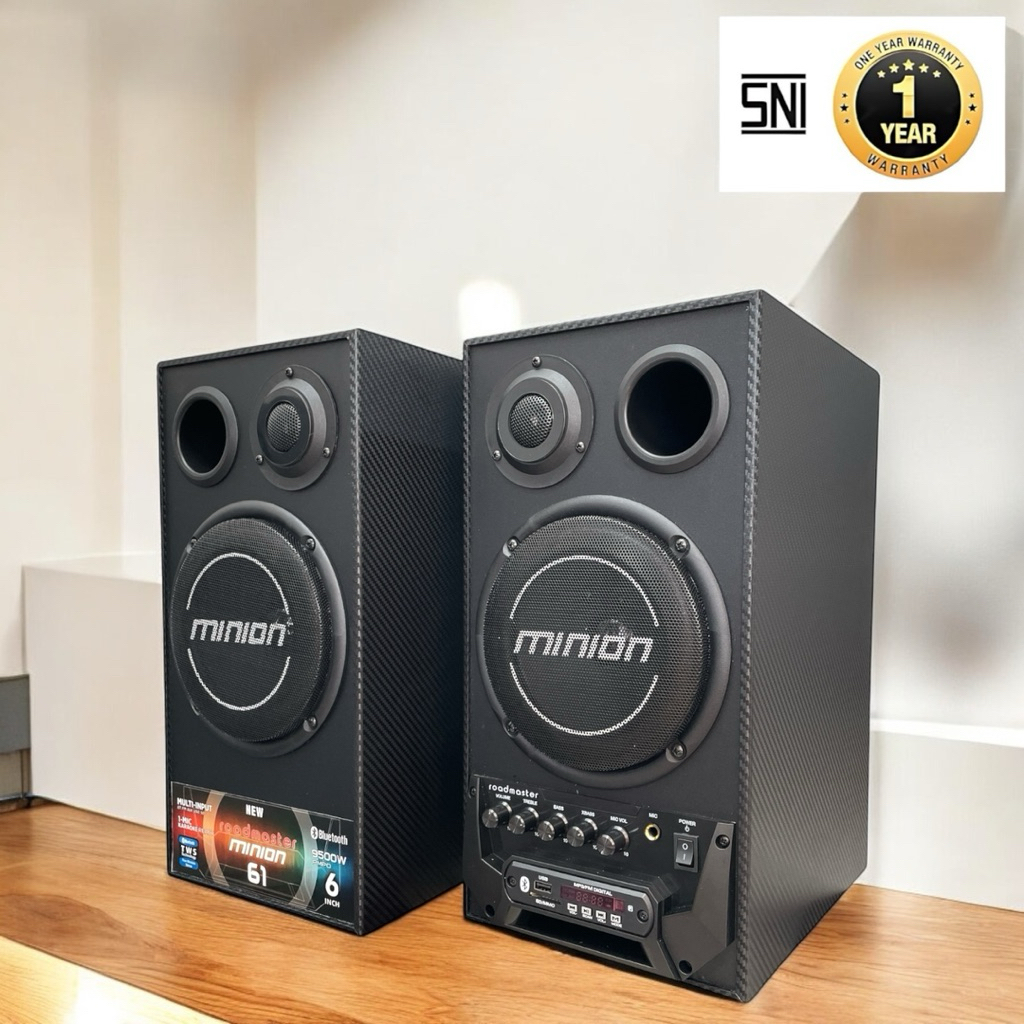 Speaker aktif speaker karaoke M-61 Roadmaster power pull bass