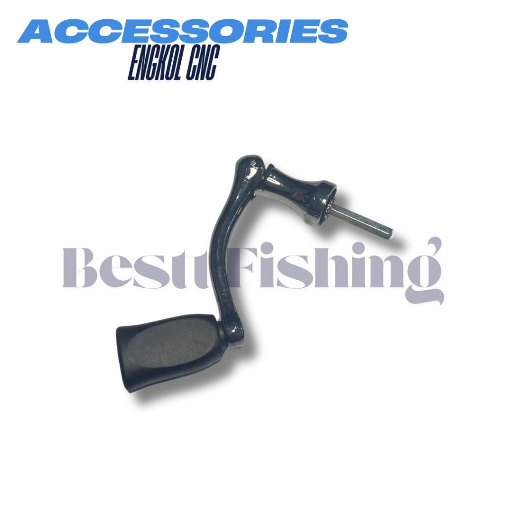 Engkol Handle Reel Pancing CNC Anti Karat Pegangan Rubber