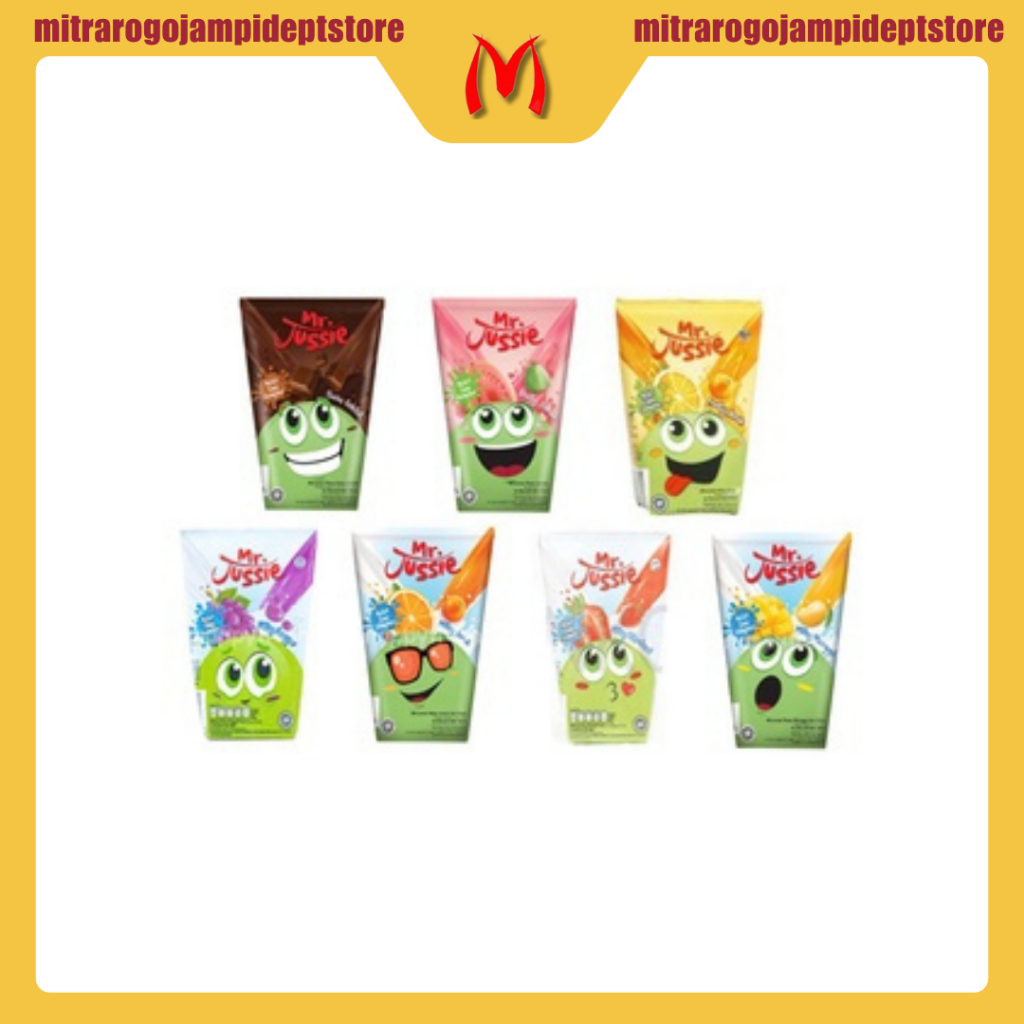 

Mr. Jussie All Varian 90ml | Jus Buah | Stroberi | Cokelat | Mango | orange