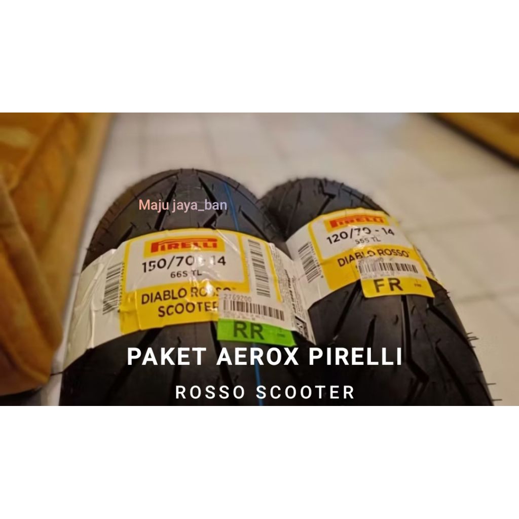 PAKET BAN AEROX PIRELLI 120/70-14 & 150/70-14 FOR AEROX DLL