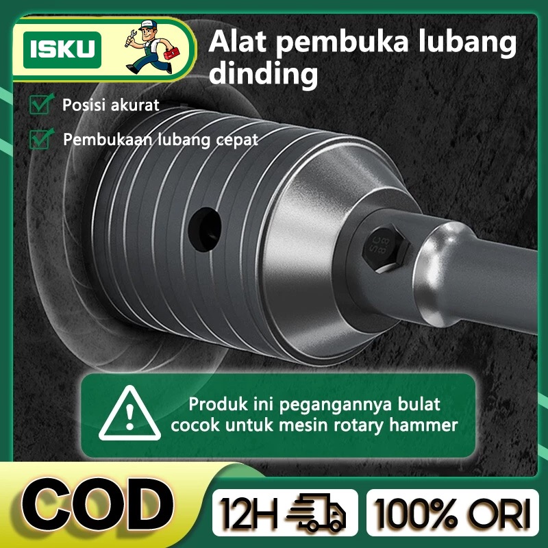 ID ISKU MATA BOR HOLE SAW LUBANG TEMBOK BETON HOLE SAW HOLLOW CORE HOLE SAW PELUBANG BETON TEMBOK