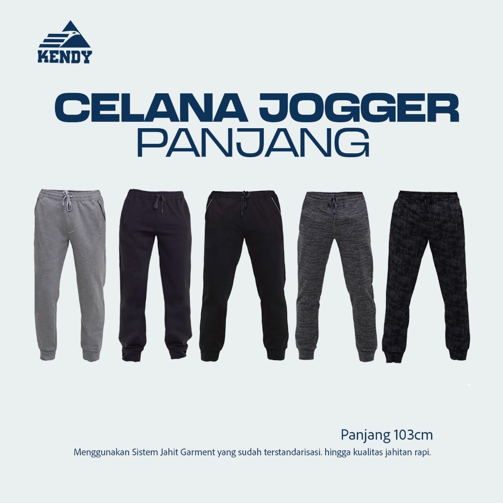 Celana Joger Kendy bahan Kaos Premium  Import Original Joger