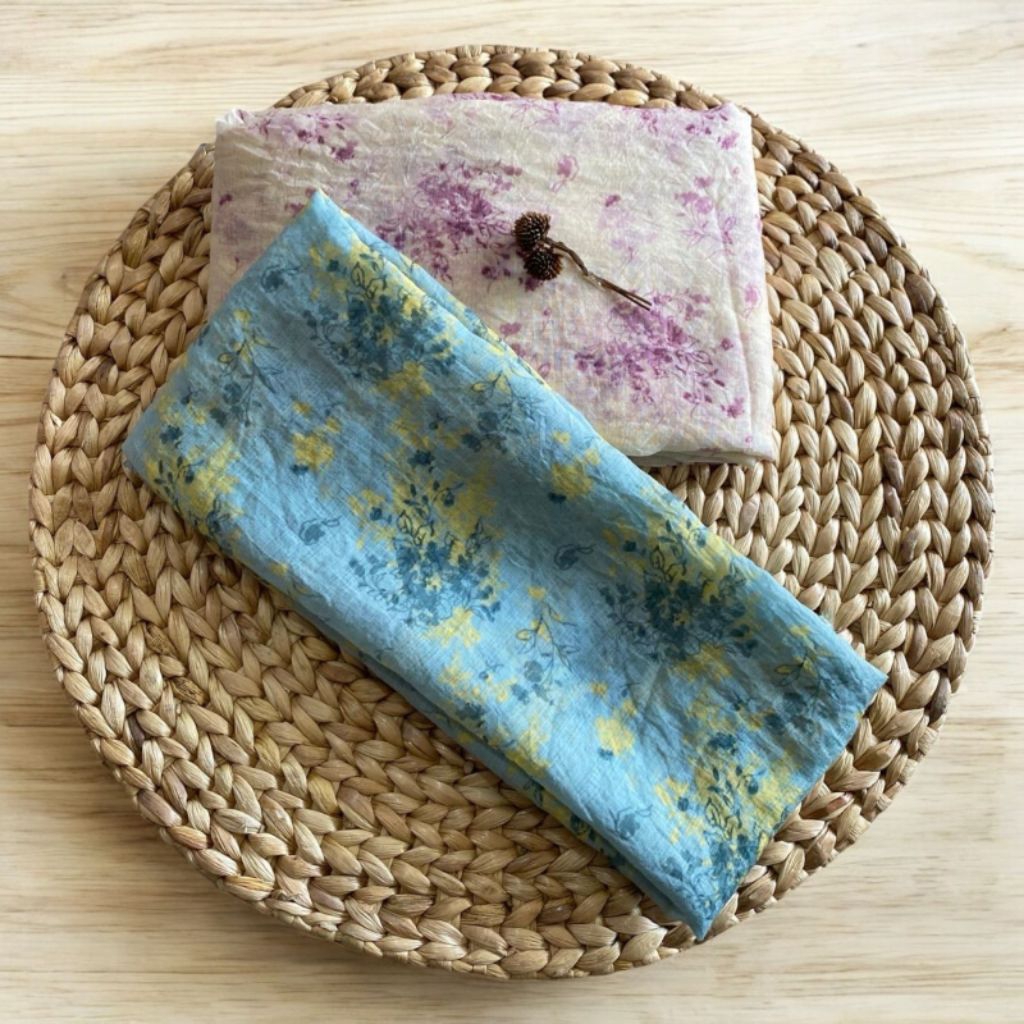 Kain katun silky premium-motif bunga(DAISY)