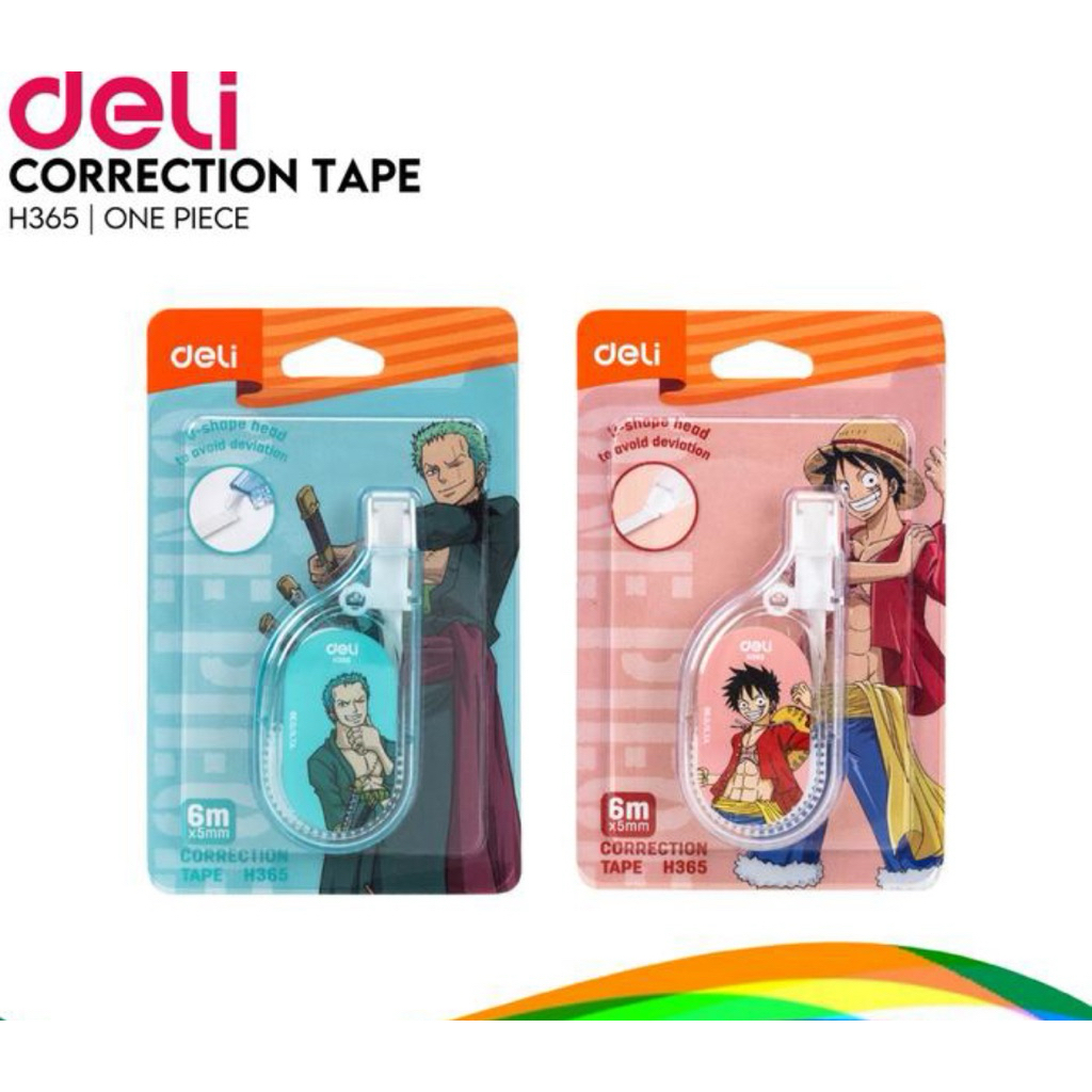 

Tip-ex kertas DELI H365 edisi One Piece.