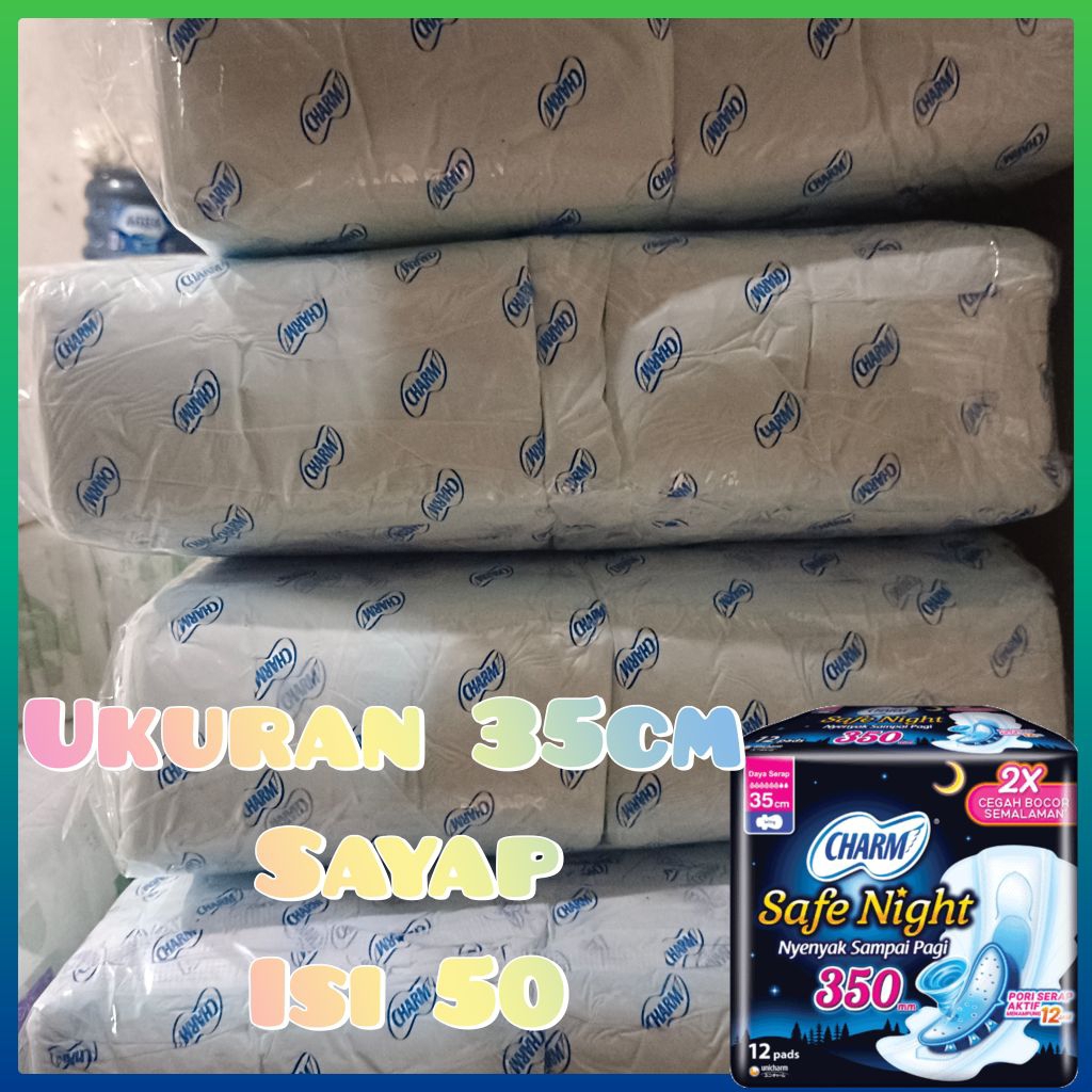 PEMBALUT CHARM SAFE NIGHT 35CM REPACK ISI 50 // PEMBALUT MALAM BERSAYAP