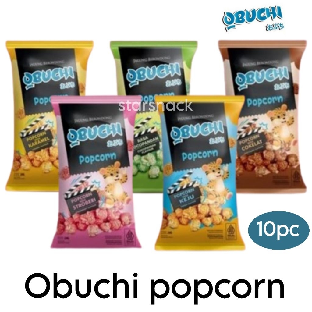 

Obuchi popcorn stroberi cocopandan isi 10pc