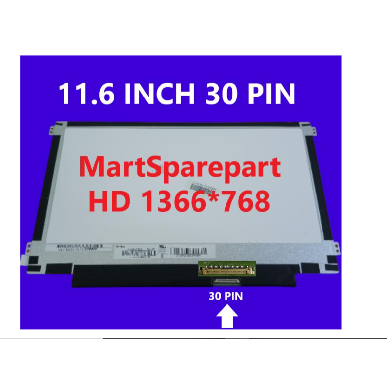 led lcd Lenovo IDEAPAD 1 11IGL05 11.6 inch 30 pin