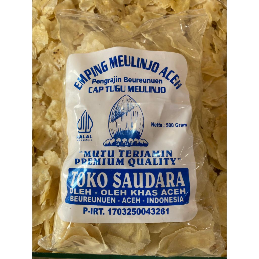 

EMPING MELINJO ACEH MENTAH 500 Gram KUALITAS SUPER TIPIS ASLI ACEH