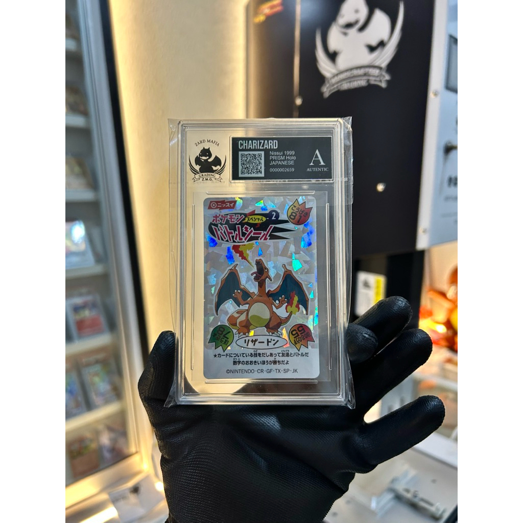 Charizard Nissui Black label ZMG zard mafia grading 1 kartu POKEMON tcg card set japan japanese/ eng