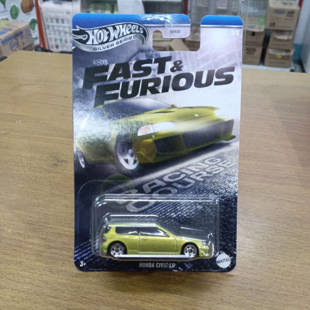 HotWheels Fast &Furious Honda Civic EG kuning