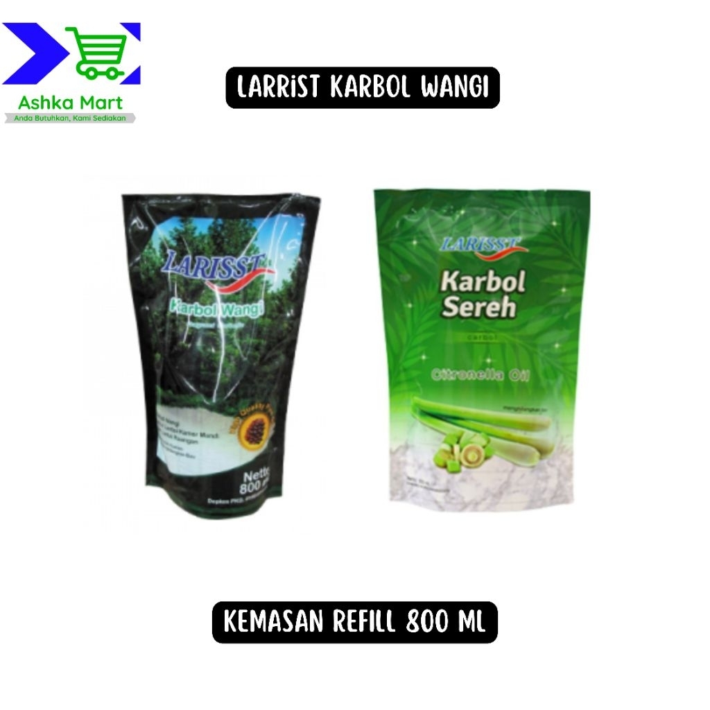 Larisst Karbol Wangi Sereh Refill 800 ml