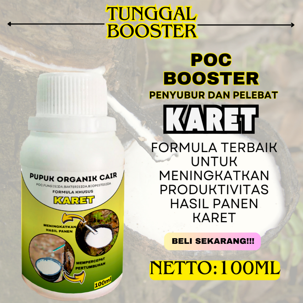 Pupuk Organik Cair Tanaman Karet/Pupuk Karet Penambah Getah/Pupuk Getah Karet Mati/Pupuk Tanaman Kar