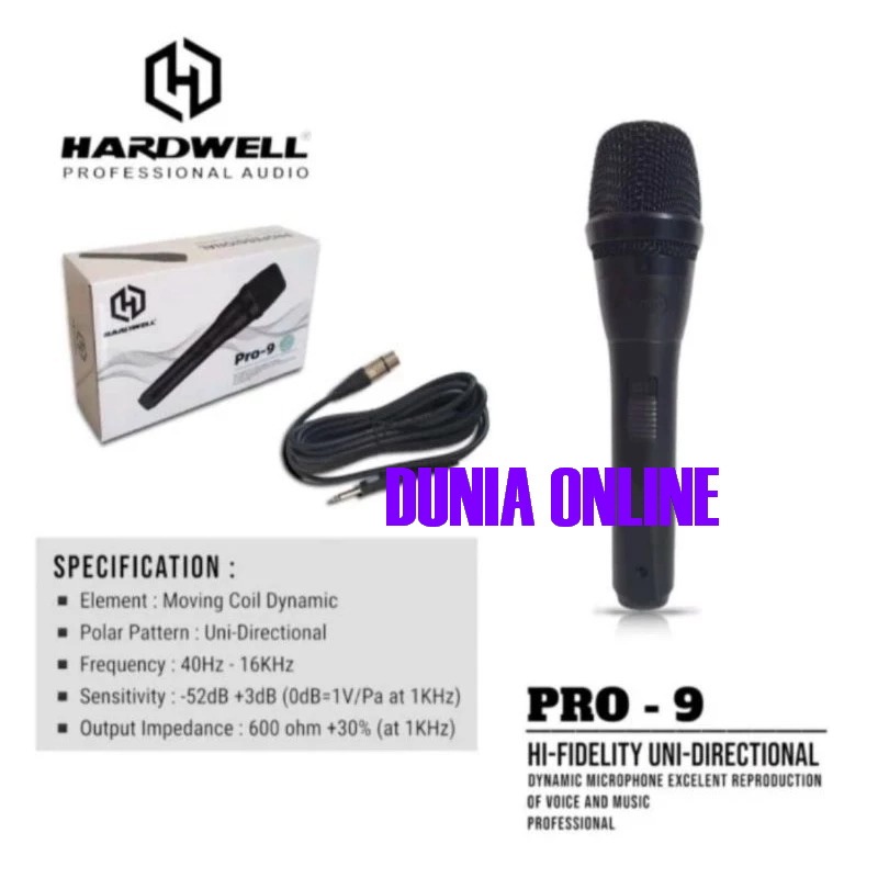 Mic kabel Hardwell Pro 9 / hardwell pro9 Original