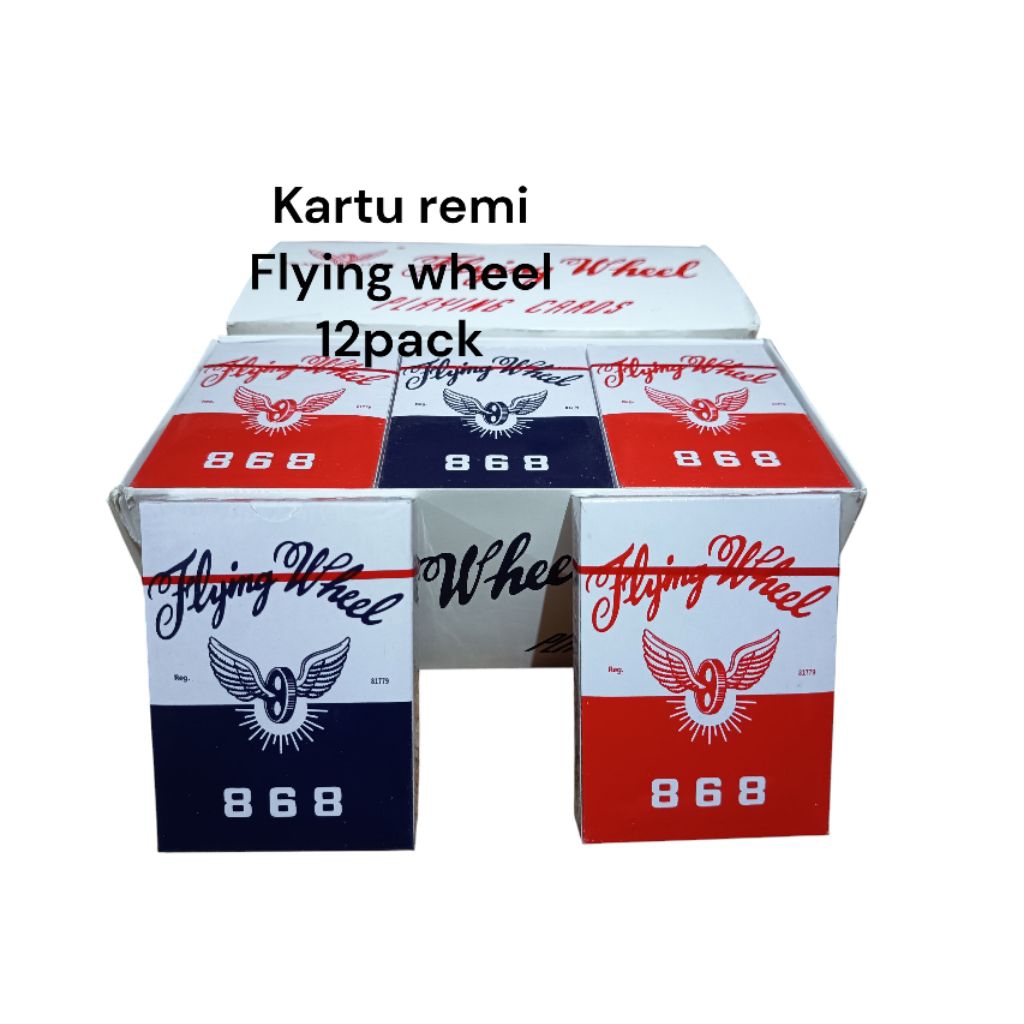 kartu remi flaying wheel 1 box (12 pack)