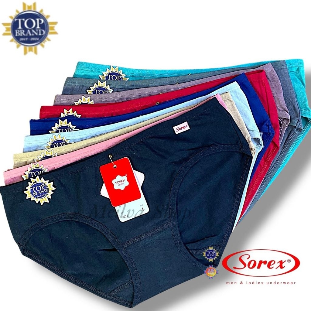 (6pcs) Cd sorex 1227 midi | celana dalam wanita dewasa bahan katun - cd cewek remaja bahan katun