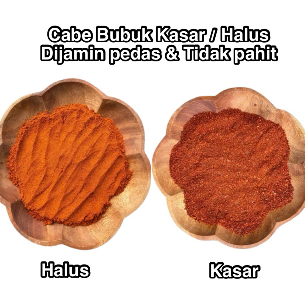

CABE BUBUK KASAR - CABE BUBUK HALUS KILOAN chilli powder / chilli granule 1 kg