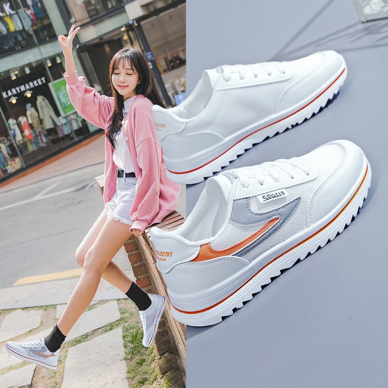 Sepatu Wanita Putih Terbaru Sneakers Wanita Korea Style Sneakers Wanita Putih