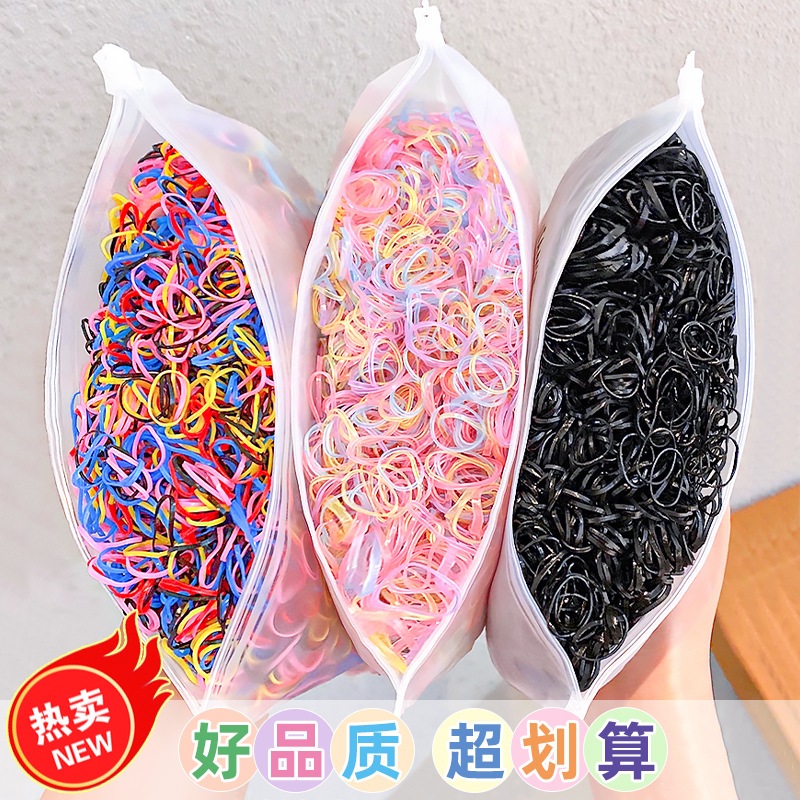 IR1000~Ikat Rambut Cina 1000Pcs Free Pouch/Ikat Rambut Karet Rambut Korea