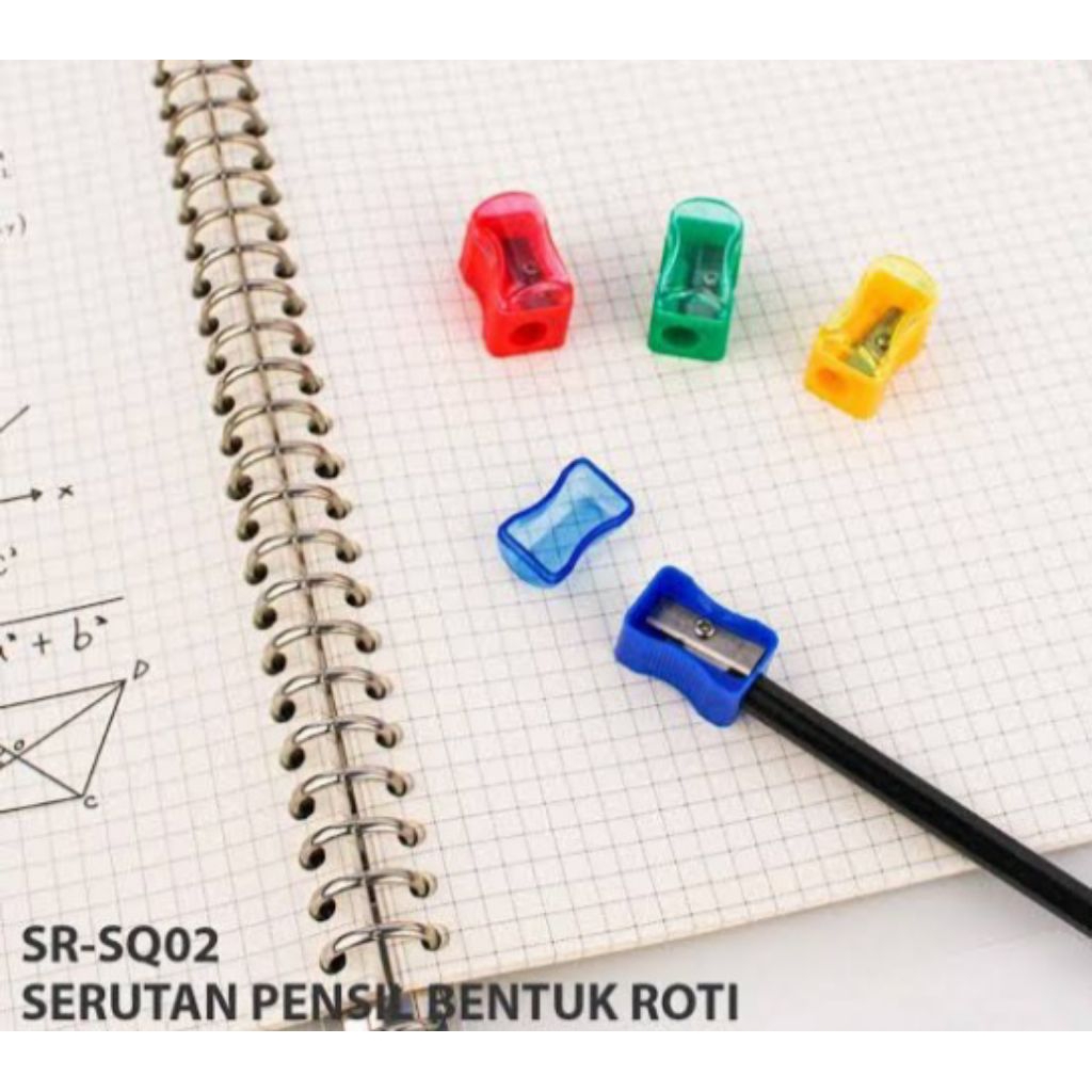 

Serutan Pensil Mini MURAH Bentuk Roti SQUEEZY SR-SQ02 | Serutan Imut Warna-Warni Murah