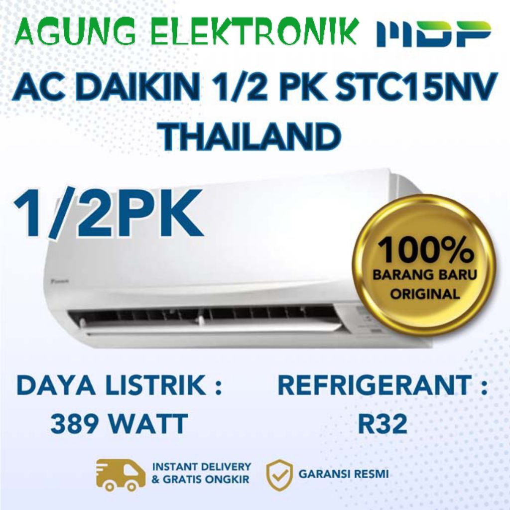 AC SPLIT DAIKIN 1/2 PK STC15NV THAILAND (FTC15NV14) DAIKIN THAILAND