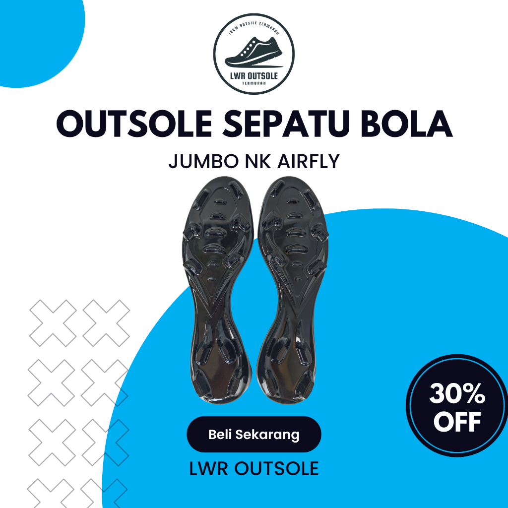 [COD] Outsole Sepatu Bola Jumbo Model Airzoom Mercurial - Karet Sepatu Bola Jumbo Universal