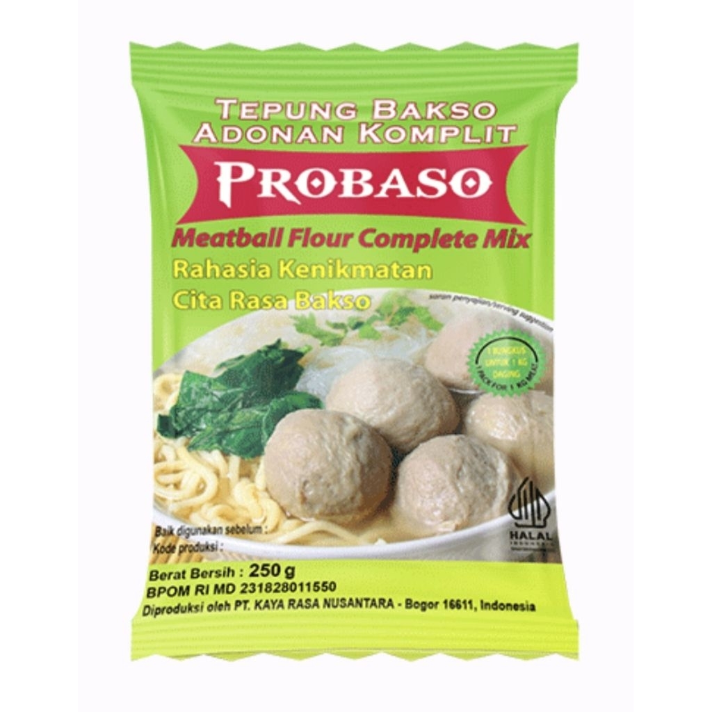 

ProBaso Meatball Flour Compete Mix 250 gram / tepung bakso