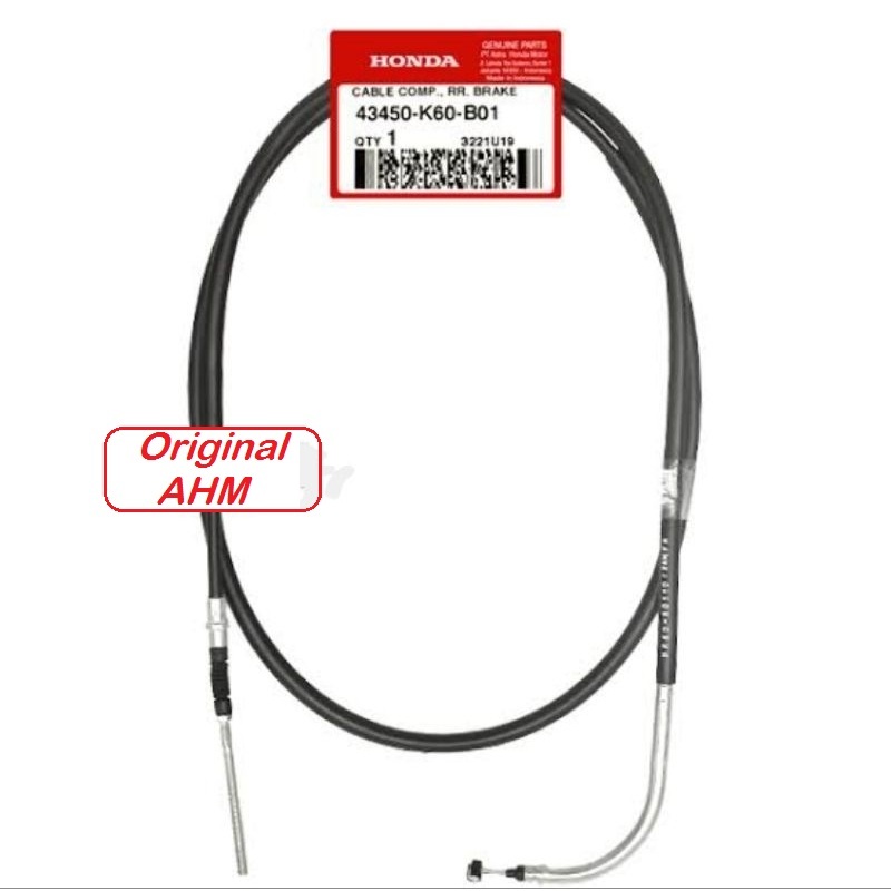 KABEL REM BLAKANG BELAKANG VARIO PARIO 125 2016 2017 2018 43450K60B01 43450-K60-B01