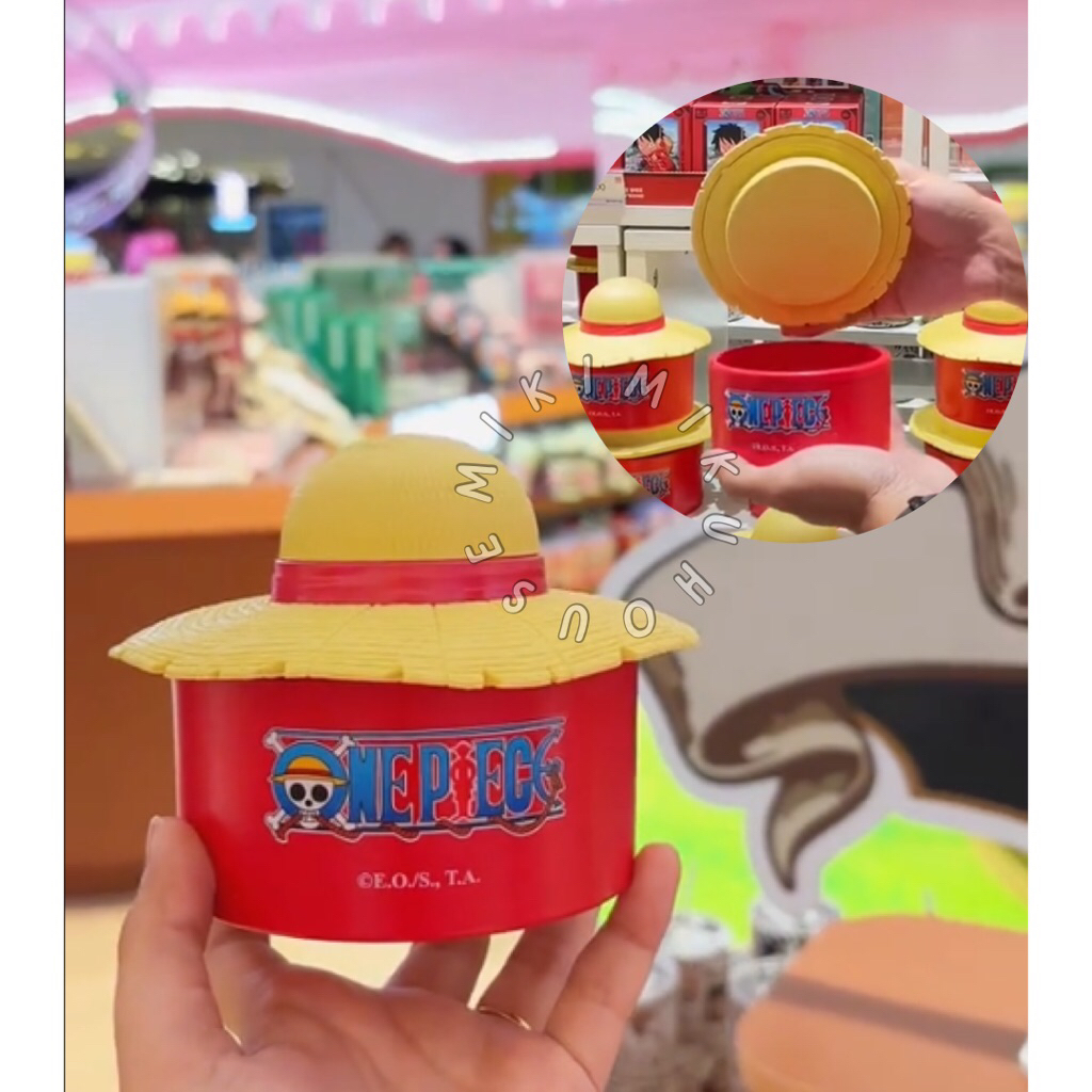 2025 MINISO x ONE PIECE EGGHEAD STORAGE BOX LUFFY HAT HOME ORGANIZER KOTAK PENYIMPANAN MULTIFUNGSI A