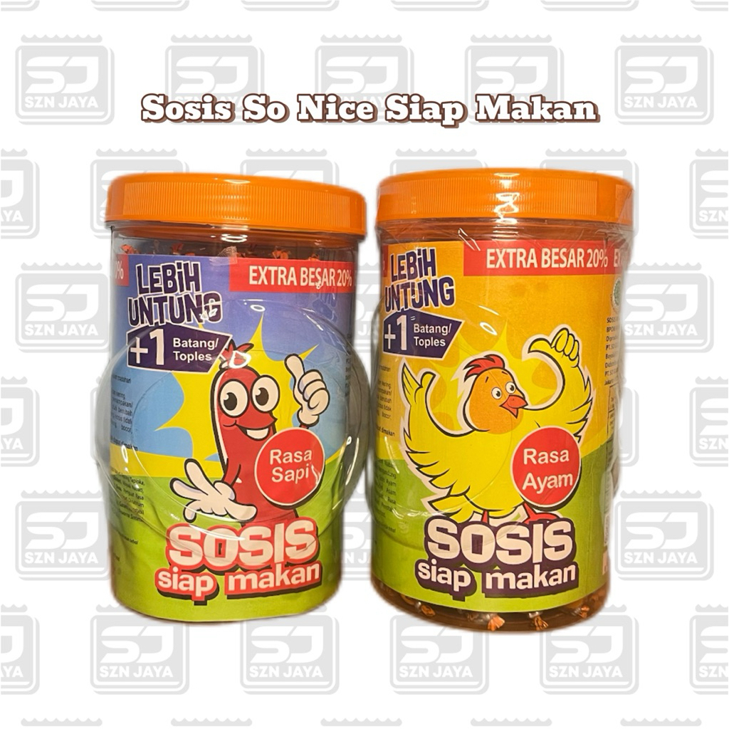 

Sosis So Nice Ayam dan Sapi - Sosis Siap Makan Pertoples Isi 25 Biji