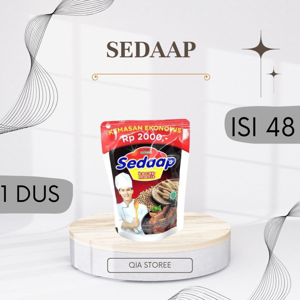 

SEDAAP KECAP/KECAP SEDAP KEMASAN 2000 DUS ISI 48PCS