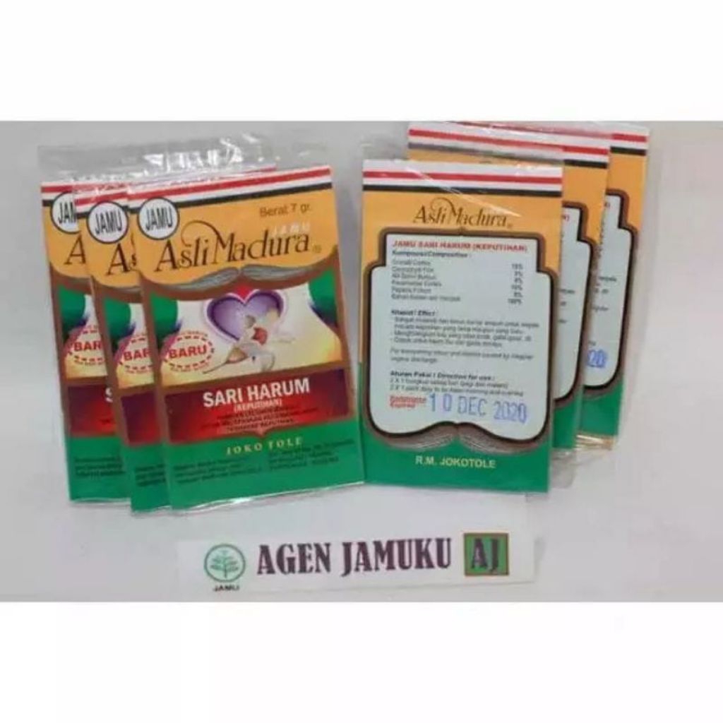 

pektai keputihan Sari harum serbuk jamu jokotole harga 1 sachet