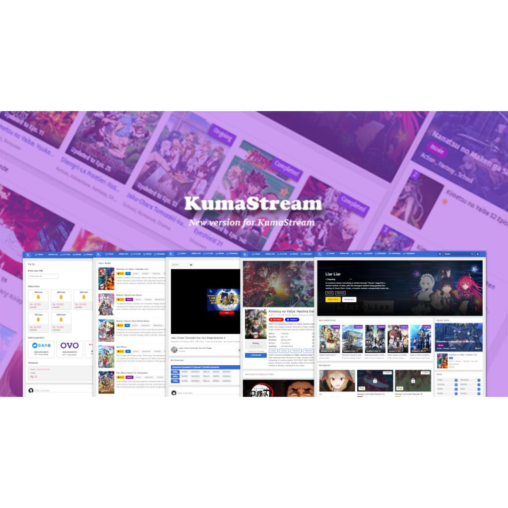 KumaStream Template Streaming Anime Blogger