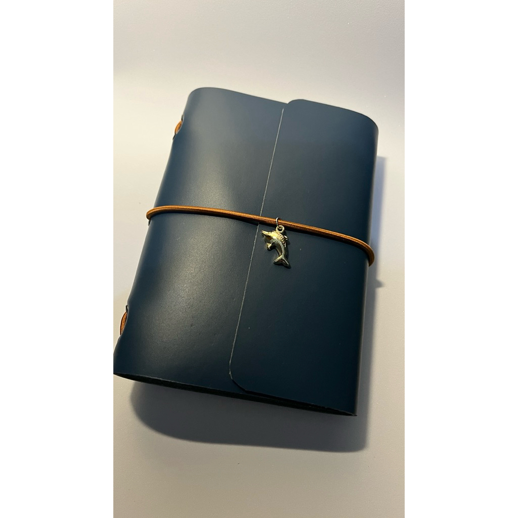 

(ReadyStock). pocketjournal/journalleather/journalnotebook/Navyblue