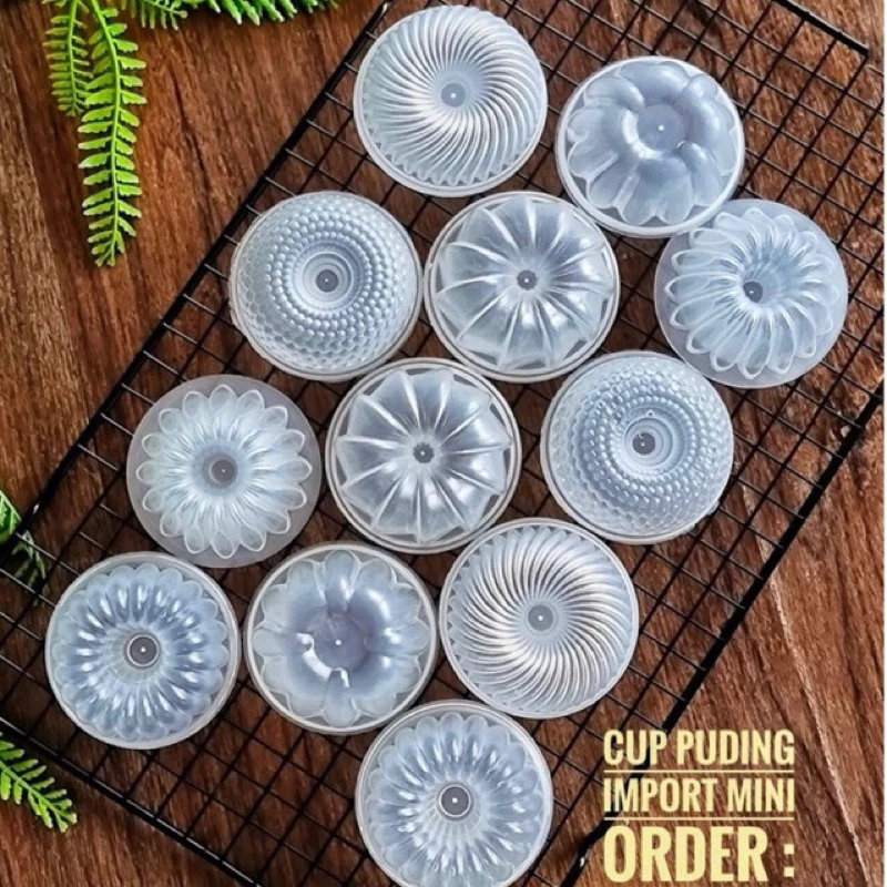 12 pcs cetakan puding mini loyang ager ager jelly cetakan coklat cetakan kue cetakan kukus