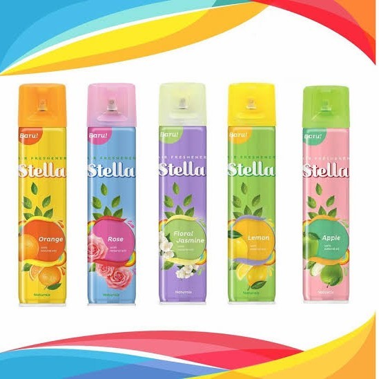 PENGHARUM RUANGAN SEMPROT STELLA AIR FRESHENER 200 ML AEROSOL / Stella Semprot