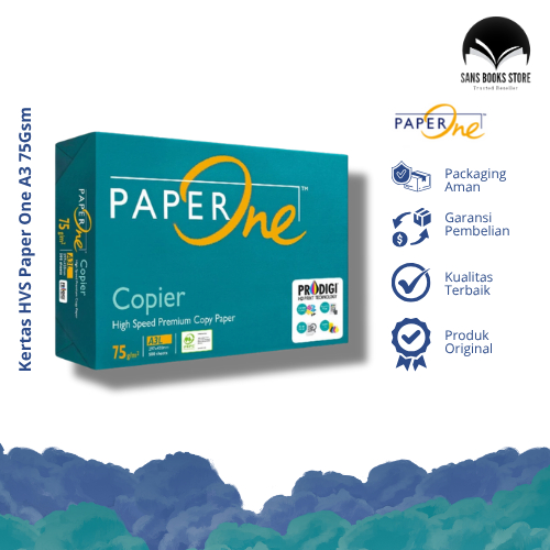 

Kertas HVS Paper One A3 75Gsm 500 Sheets