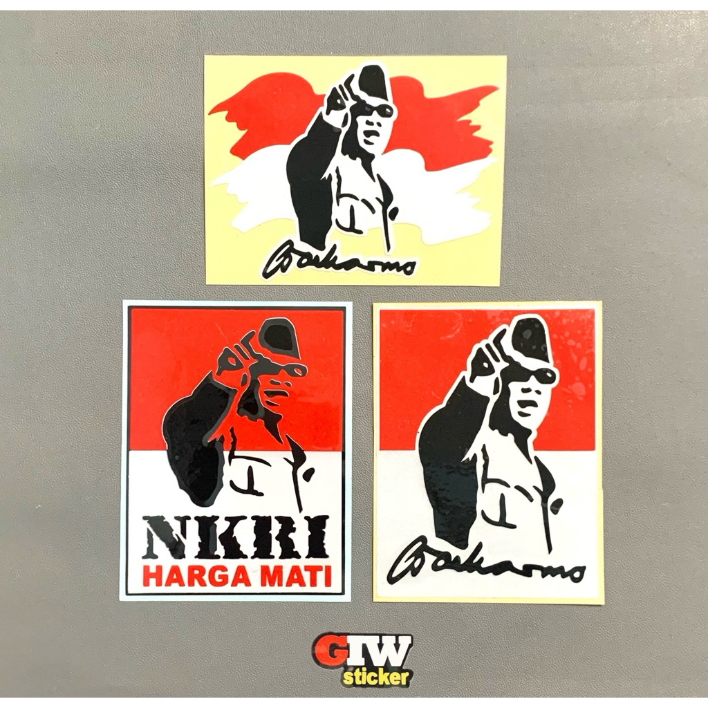 STICKER SOEKARNO STIKER CUTTING
