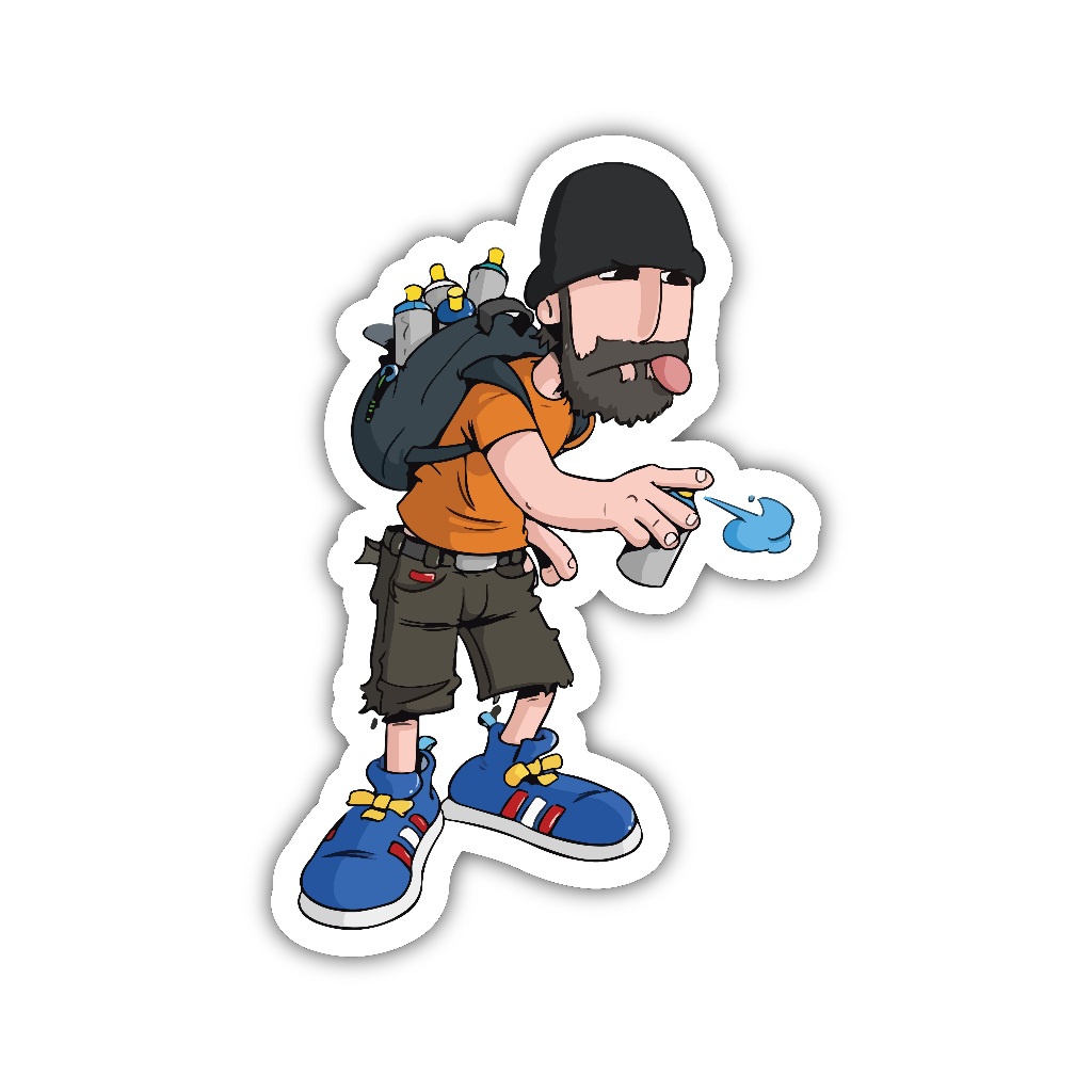 

ZV034 sticker karakter kartun anime aesthetic, stiker vinyl satuan