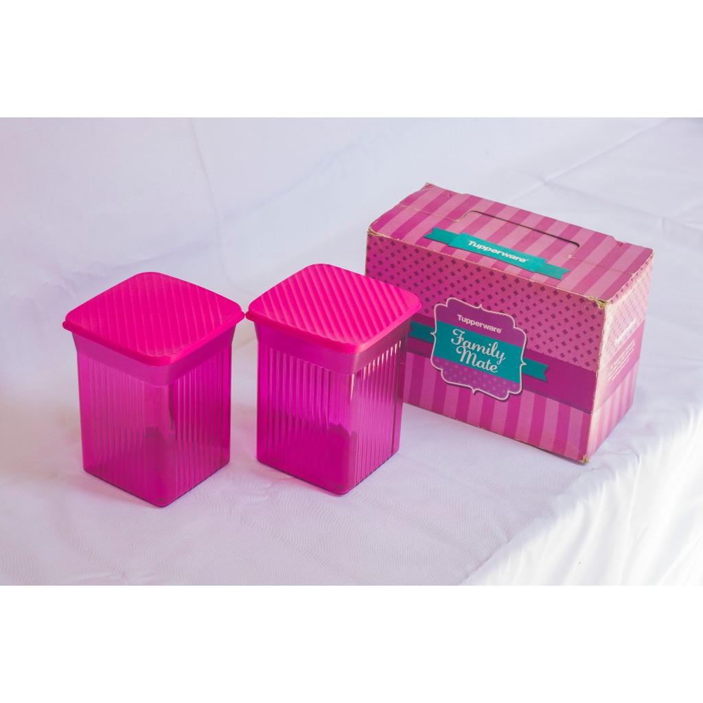 Tupperware Canister Family Mate Purple Set