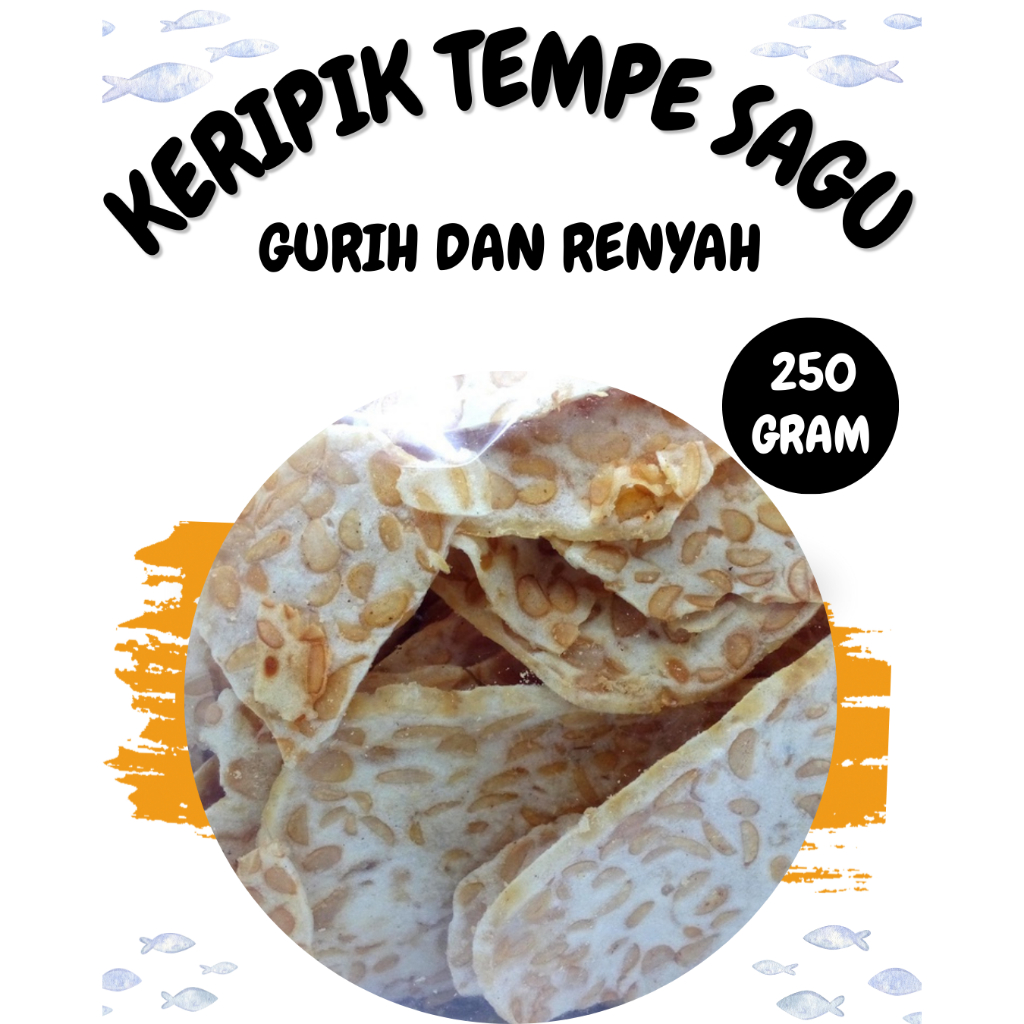 

Snack Keripik TEMPE Sagu 250 gram Premium EXP Aman