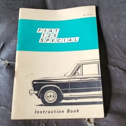 Buku Manual Fiat 125 Special Instruction Book