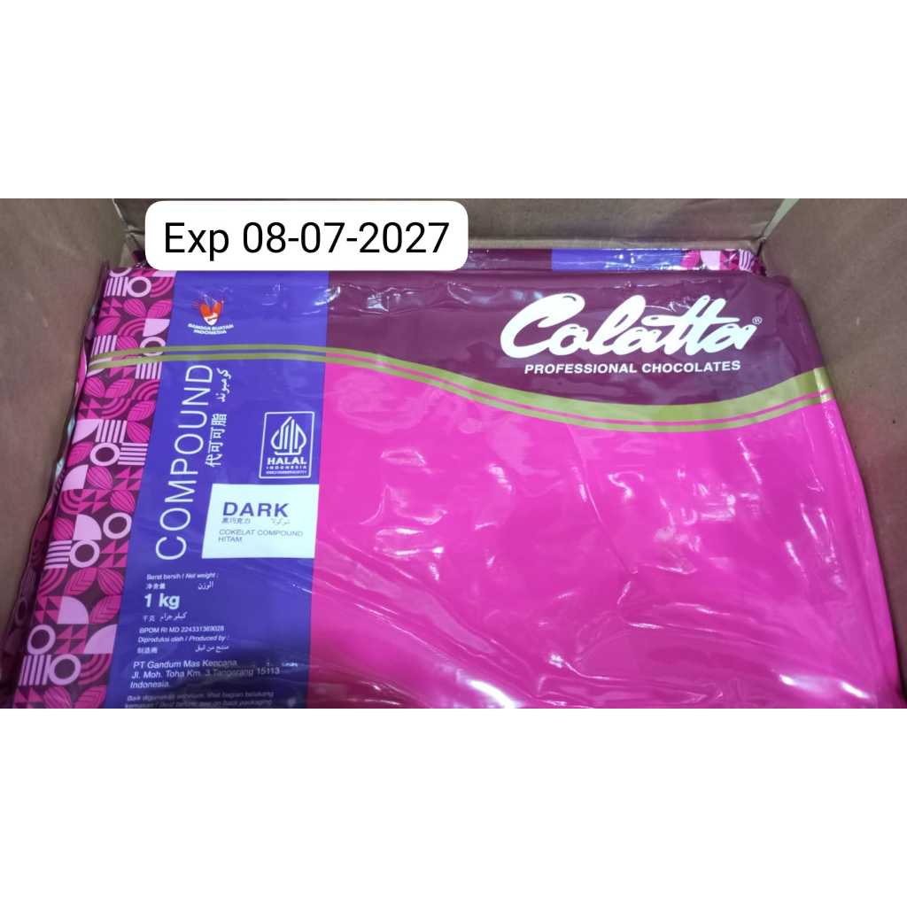 

k Colatta Professional Chocolates Dark Compound 1 Kg Termurah